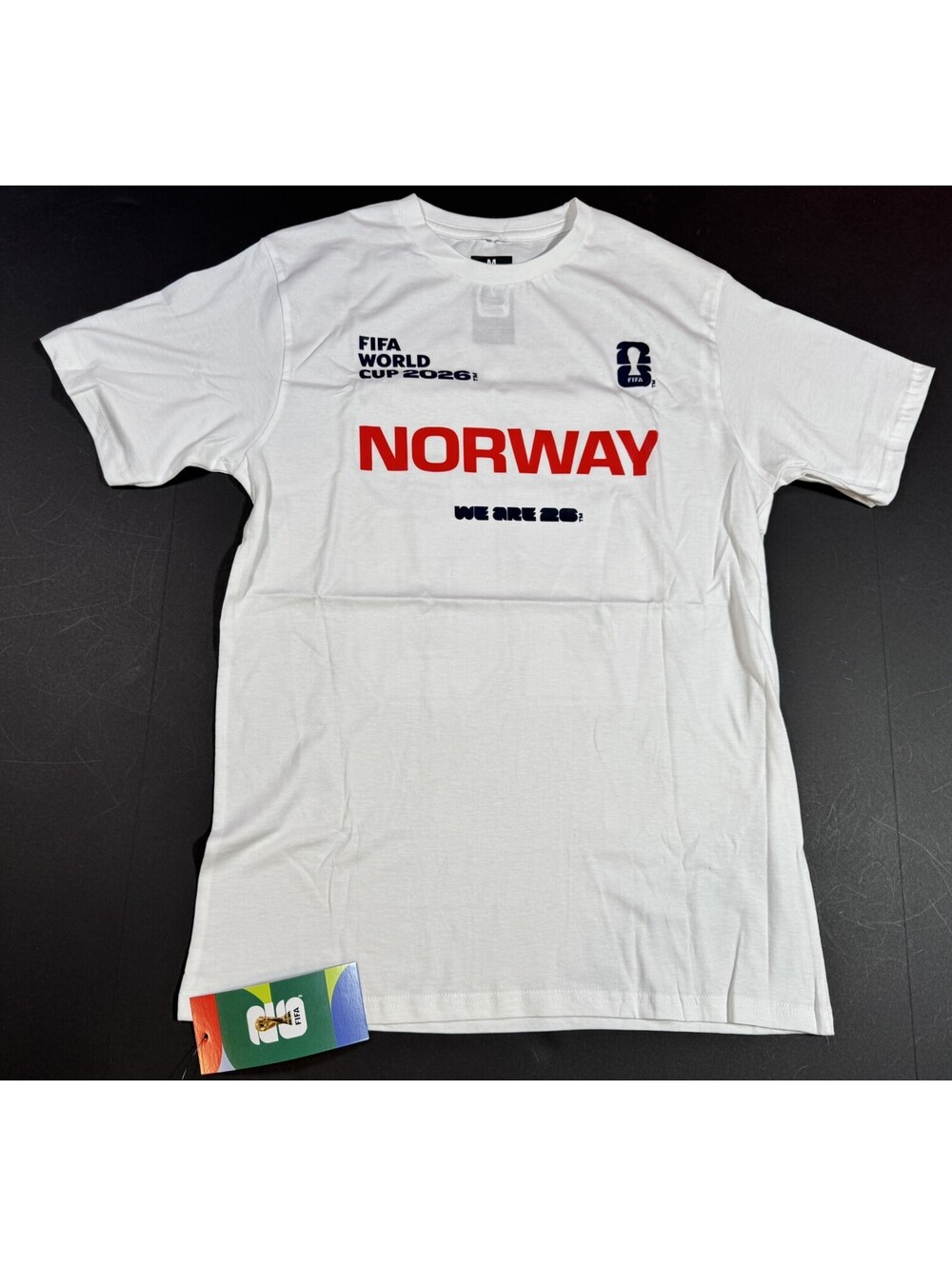 FIFA World Cup 2026 Team Norway T-Shirt Soccer Football Mens M NWT